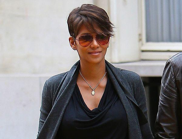 15. Halle Berry…Her short hair has become an icon, for sure. She never goes for longer hair, even for a new movie project!