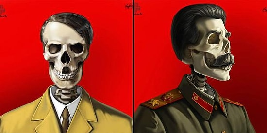 Sadece Liderler: Sanatçı Gunduz Aghayev'den 13 Liderin İskelet Portresi