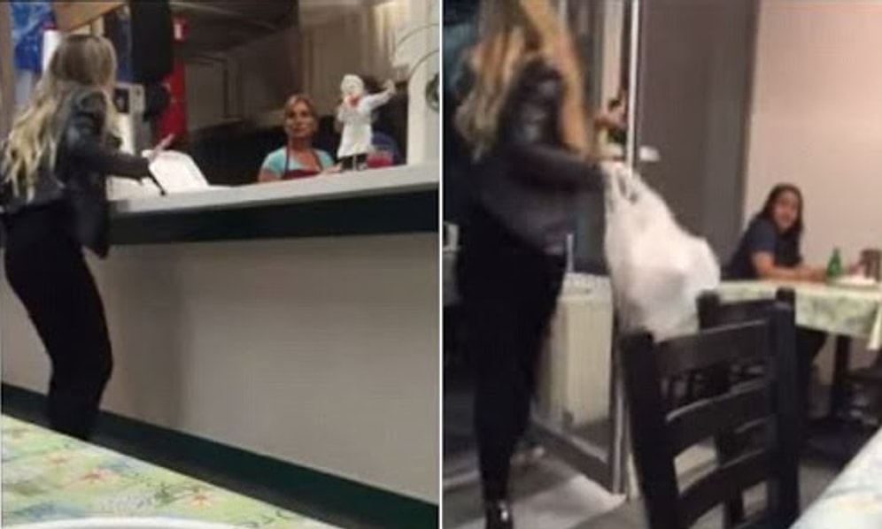 Amerika'daki Türk Kebapçı'da Olay Çıkartan Irkçı Kadına Anında İşleyen Karma