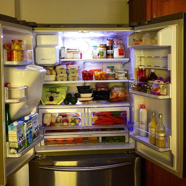1. Get rid of all the extra, old things in your fridge.