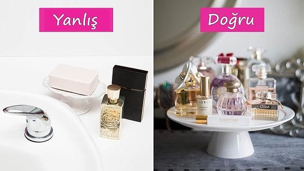 1. En sık yapılan hatalardan biri: Parfümleri banyoda muhafaza etmek
