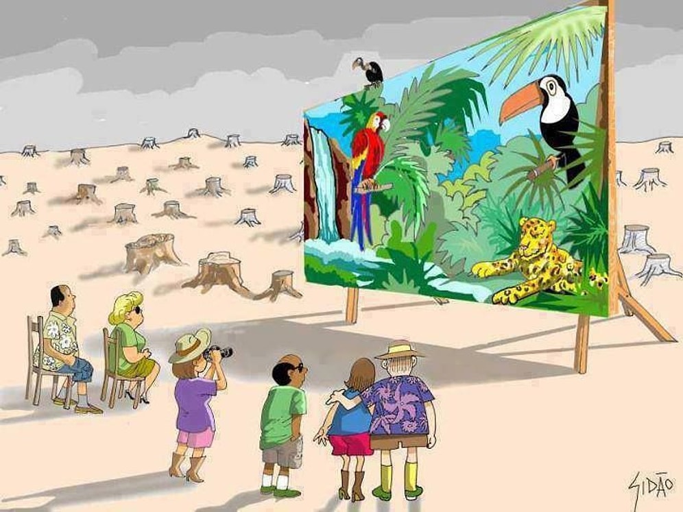 Böyle Giderse Torunlarımıza Doğa Namına Bir Şey Bırakmayacağımızı Gösteren 18 İllüstrasyon