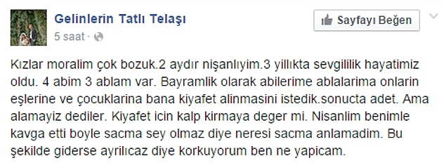 18. Kızım siz de biraz insaf edin bu harcamayı yaparlarsa eve çıkamazsınız