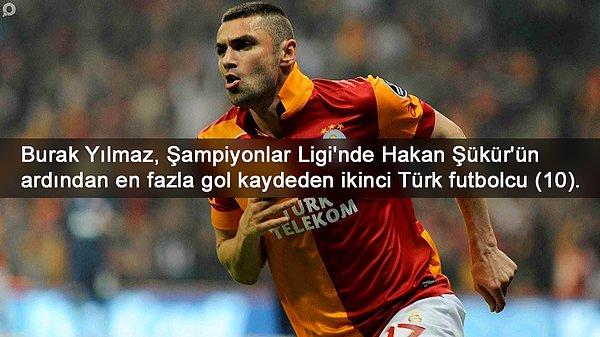 BİLGİ | Burak Yılmaz, Şampiyonlar Ligi'nde en fazla gol atan Türk oyuncular arasında ikinci sırada.