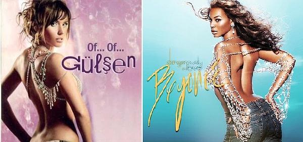 6. "Of Of" albüm kapağı ve Beyoncé'nin "Dangerously In Love" albümünün kapağı.