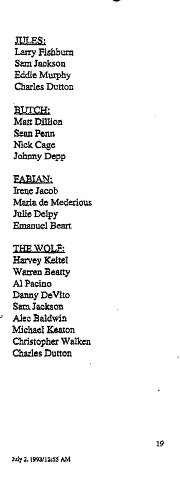 Harvey Keitel, Tarantino’nun “The Wolf” için düşündüğü ilk isim olmuş