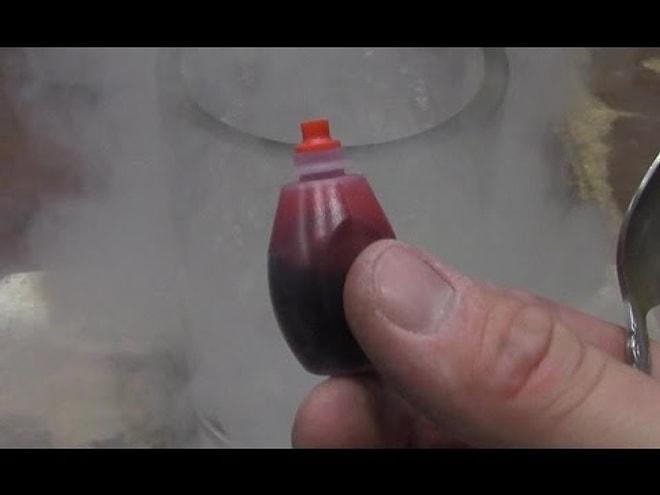 Sıvı azot multi gıda boyasına  buz topu katılırsa ne olur