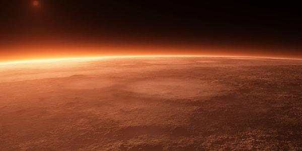 5. Mars'ın atmosferi %95 oranında karbondioksitten oluşmakta