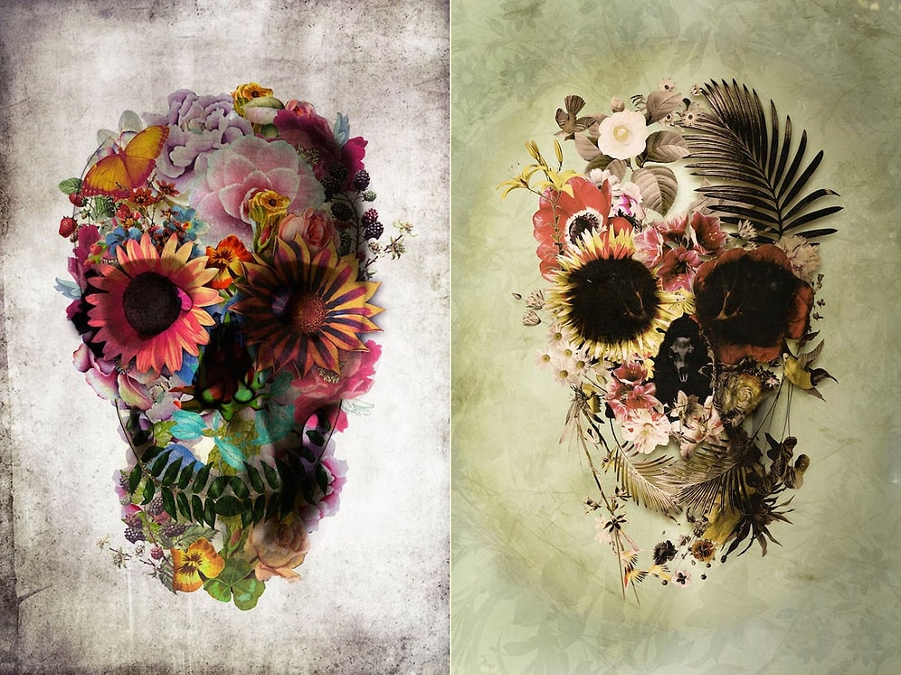 Türk Tasarımcı ve İllüstratör Ali Güleç’ten Kafalarda Çiçek Açtıracak 10 Kurukafa Tasarımı