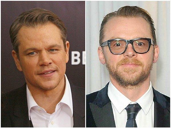 7. Matt Damon ve Simon Pegg — İkisi de 45 yaşında.