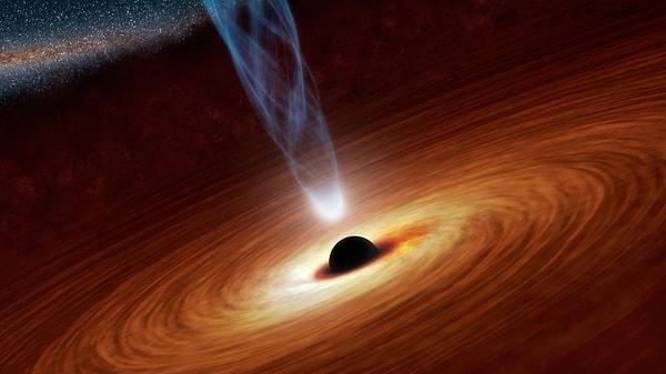 4. Kara delikler aslında birer "delik" değil; çok yüksek yoğunluğa ve çok kuvvetli kütle çekimine sahip objelerdir.