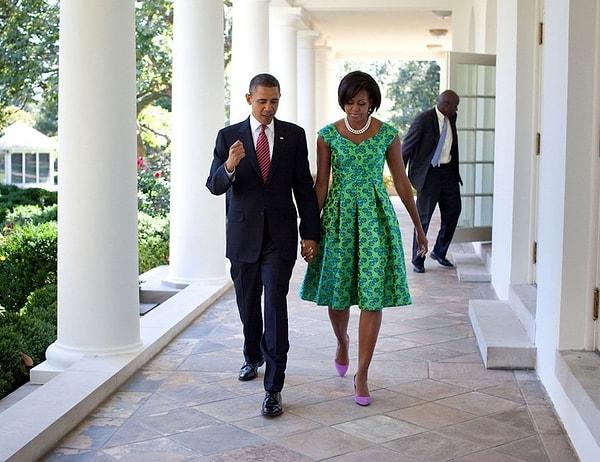 7. Eylül 2010'da, Beyaz Saray'ın bahçesinde konuşurlarken.