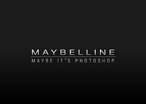 Maybeline: Belki de sırrı, photoshop!