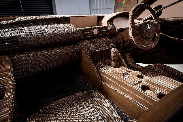 11. Even the interior is all made of cardboards.