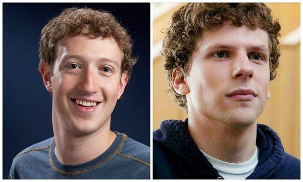 3. .Mark Zuckerberg - Jesse Eisenberg, “The Social Network” "Sosyal Ağ"