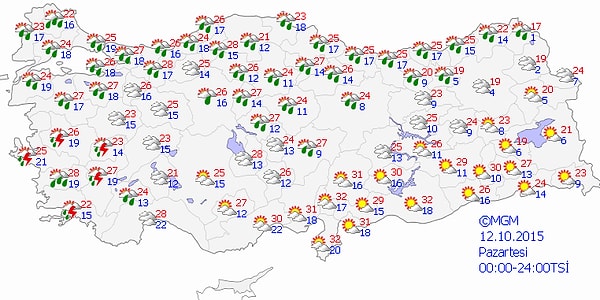 Meteoroloji Uyardı: Muğla çevrelerinde Kuvvetli Yağışa Dikkat Meteoroloji Uyardı: Muğla çevrelerinde Kuvvetli Yağışa Dikkat