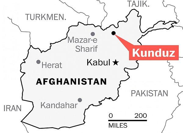 12. 3 Ekim 2015 tarihinde, Afganistan'da Taliban'ın kontrolü altına geçen Kunduz bölgesine yapılan hava saldırısında MSF hastanesi vuruldu.