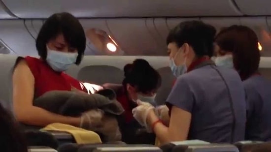 Dünyada Nadir Görülebilecek Bir Olay! Uçak Yolculuğu Sırasında Doğum Yapan Kadın