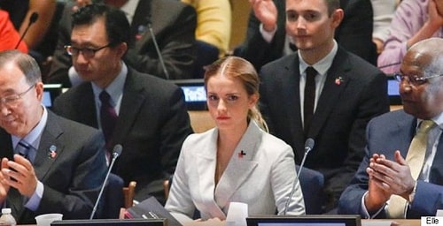 Emma Watson’ın Birleşmiş Milletler’deki bu fotoğrafı