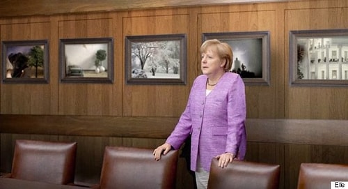 Angela Merkel'in de bulunduğu ortam