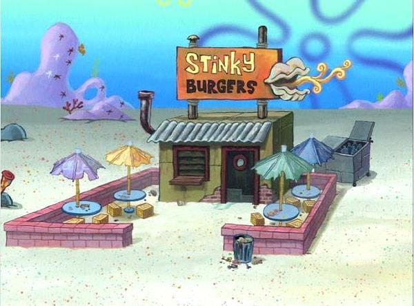 16. Sponge Bob Square Pants - Stinky Burgers