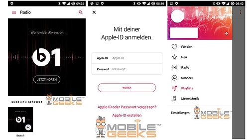 Apple Music'in Android Ekran Görüntüleri Sızdı