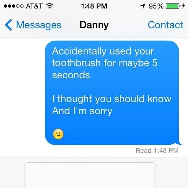 15. Diş fırçası kazaları