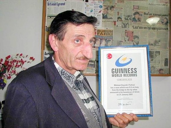 7. Самый длинный нос