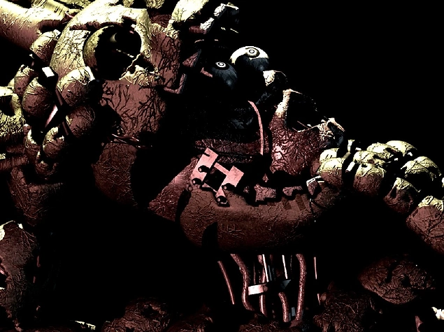 "Merhaba, Merhaba. Umm, bu şirketin güvenlik odası hakkında tutumu ile ilgili dostça bir hatırlatma, içeri hiçbir ziyaretçi giremez. Yöneticiler Spring animatronik bedenini biliyorlar, farkedilecek şekilde hareket ettirilmiş" -Phone Guy
