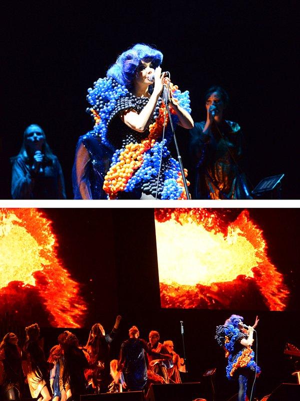 4. İkilinin tasarladığı Björk'ün konser kıyafeti