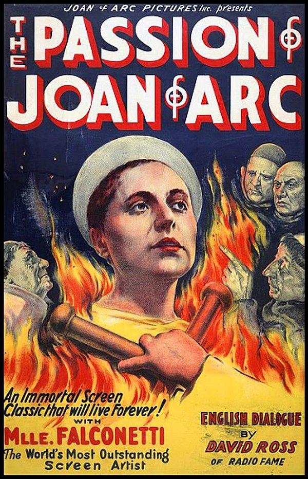 11. The Passion of Joan of Arc (Jeanne D'arc'ın Tutkusu) 1927