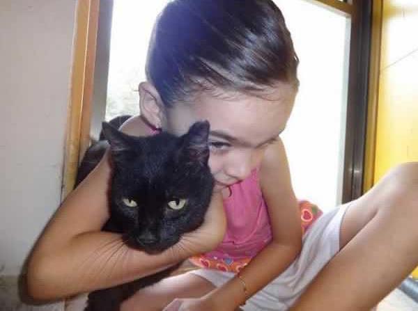 1. Daha önce kimsenin dokunmayı dahi beceremediği kediyle sarmaş dolaş olan bu güzel kız.