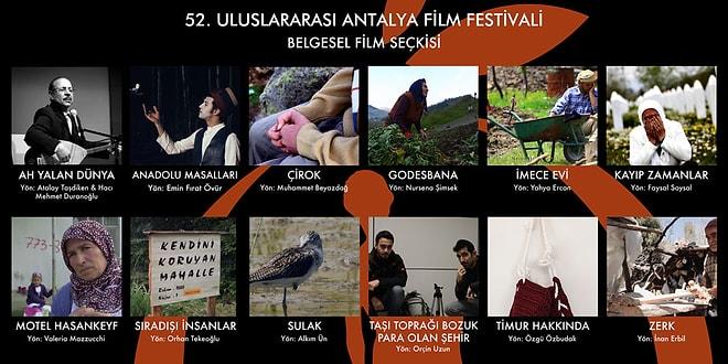 Antalya Film Festivali Ulusal Belgesel Film Seçkisi'nde Gösterilecek 11 Film