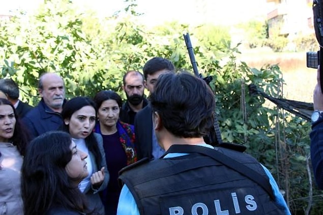 Ayrılmayınca polis müdahale etti