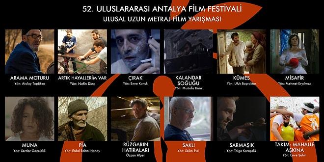 52. Uluslararası Antalya Film Festivali Ulusal Yarışma Bölümü’nde Yer Alacak 12 Film