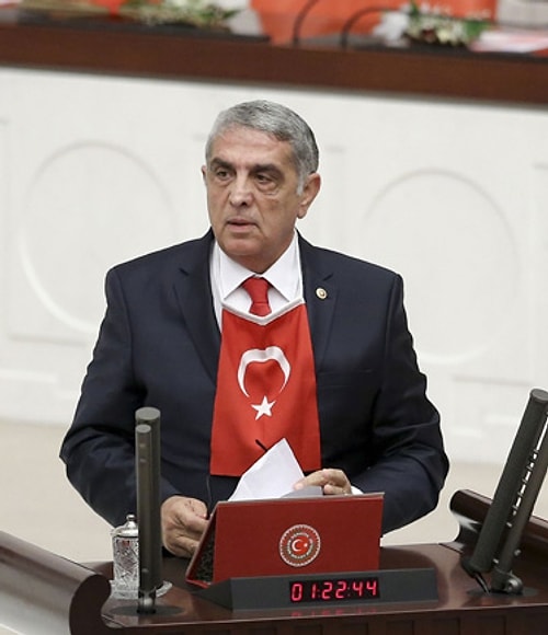 Yumruklu ve bayraklı yemin