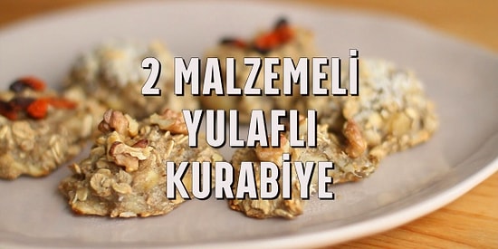 Üşengeç Şeflerin Favorisi 2 Malzemeli Yulaflı Kurabiye