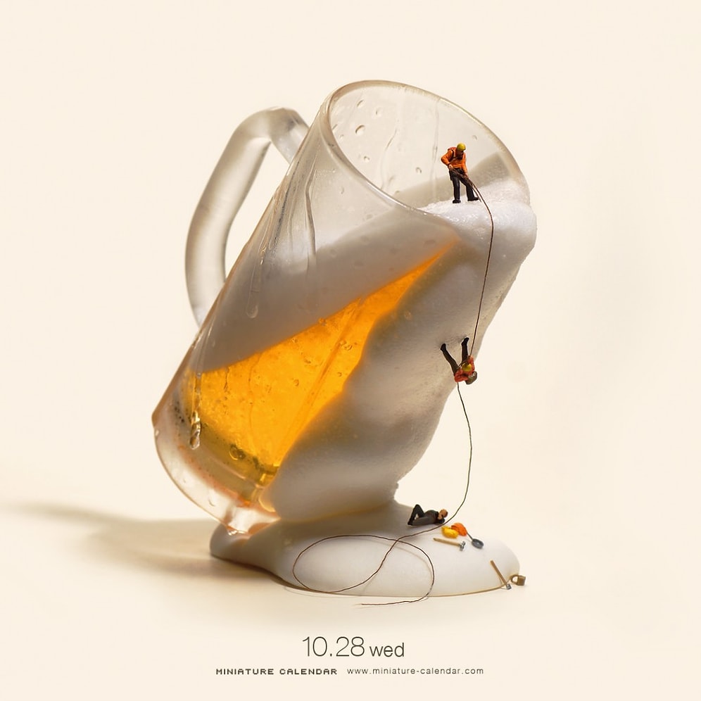 Her Günü Ayrı Minyatür Fotoğraflarıyla Süsleyen Japon Sanatçı Tatsuya Tanaka'nın Eserleri