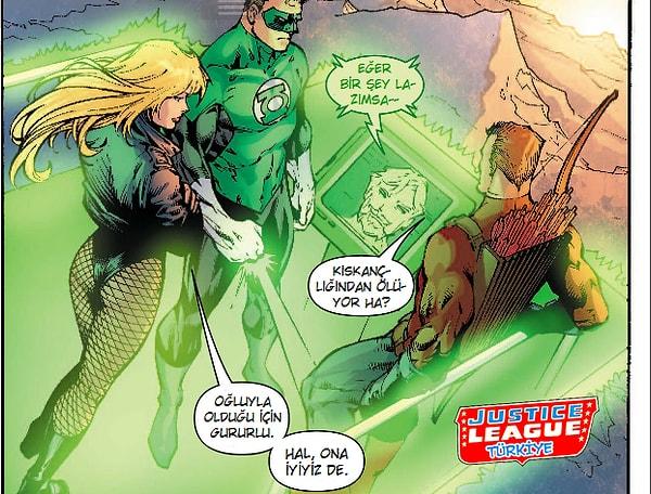 13. Justice League düşman kovalasın bizim Oliver (Green Arrow) bebek baksın. Olacak iş değil!