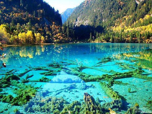 13. Beş-Çiçek Gölü, Çin