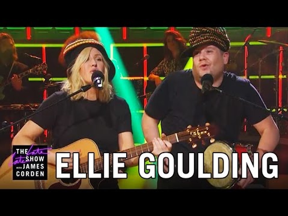 James Corden ve Ellie Goulding'den 'Love Me Like You Do' Şarkısına Remix