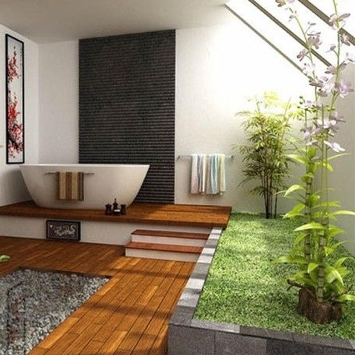 Ванная и туалет в японском стиле