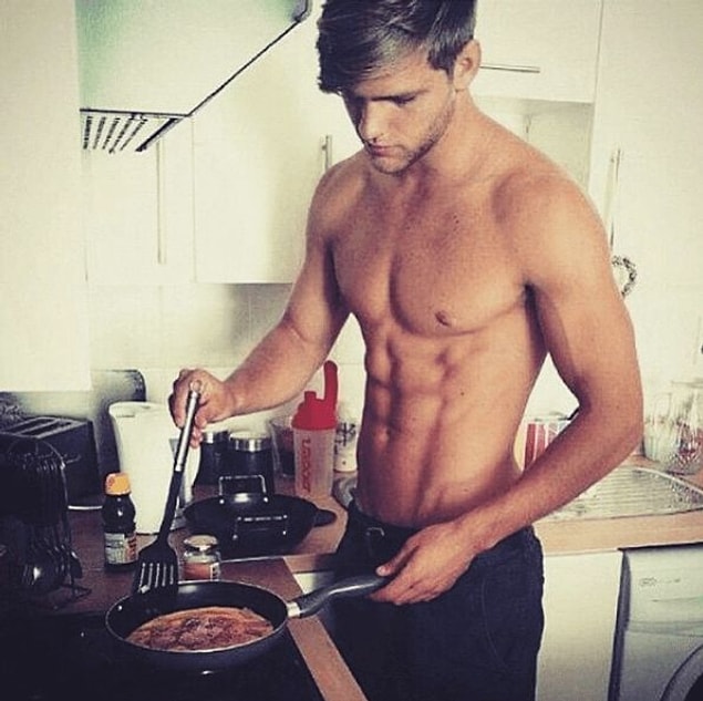1. Guys who cook have no ego problems, they never make a big deal out of small things and fight.