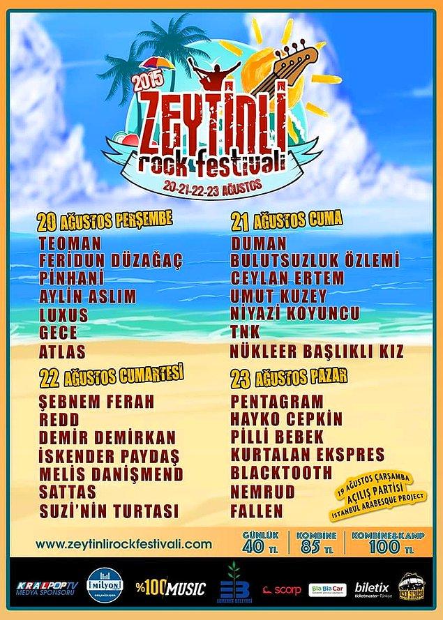 20. 2015 Zeytinli Rock Festivali katılım konusunda rekor kırdı | Ağustos 2015