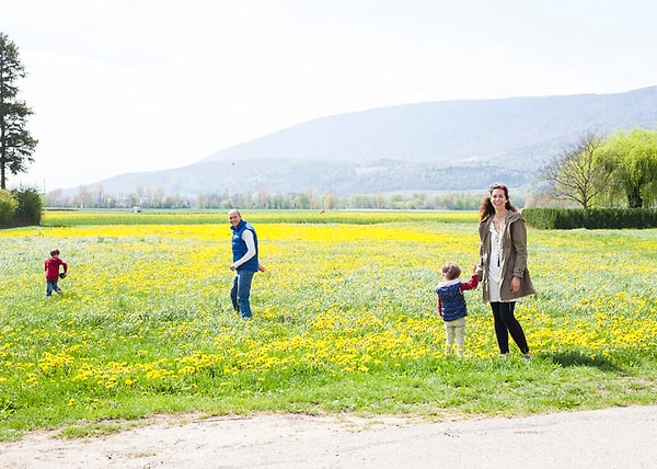 Джером, Сесиль, Тео и Шарлотта из Ле Ландерон, Швейцария