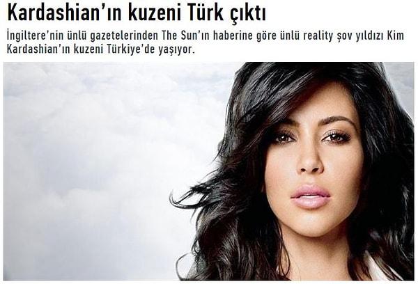 7. Kuzen Kardashian Türk çıktı