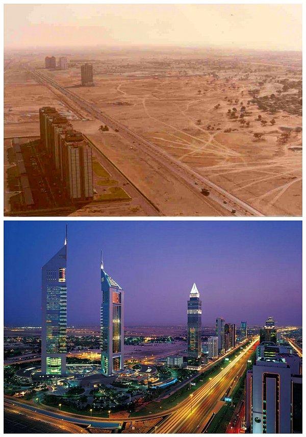 10. Hikayeyi hepimiz biliyoruz. Fakat Dubai'in 35 yıllık içinde gösterdiği değişim, insanı her defasında büyülemeyi başarıyor.