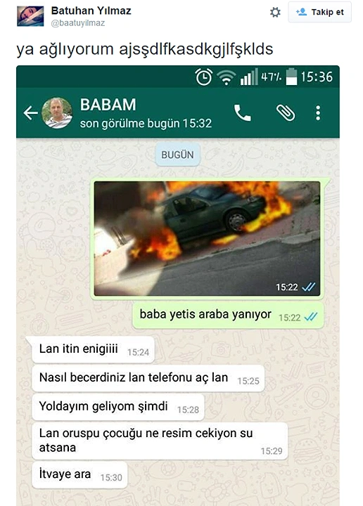 Getirin lan adamın arabasını
