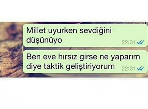 Sen böylesin işte hayal gücün geniş