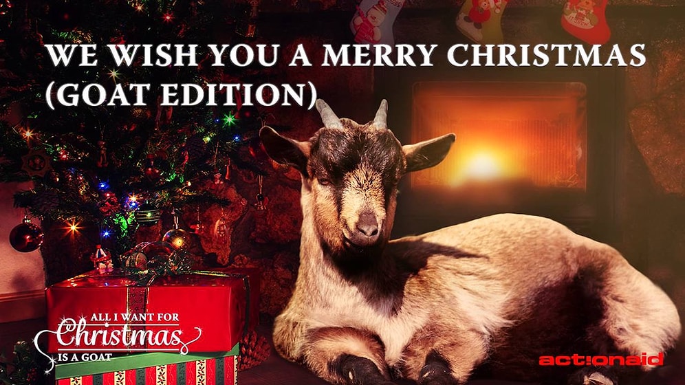 Козлы, поющие рождественские песенки, добавят праздничного настроения